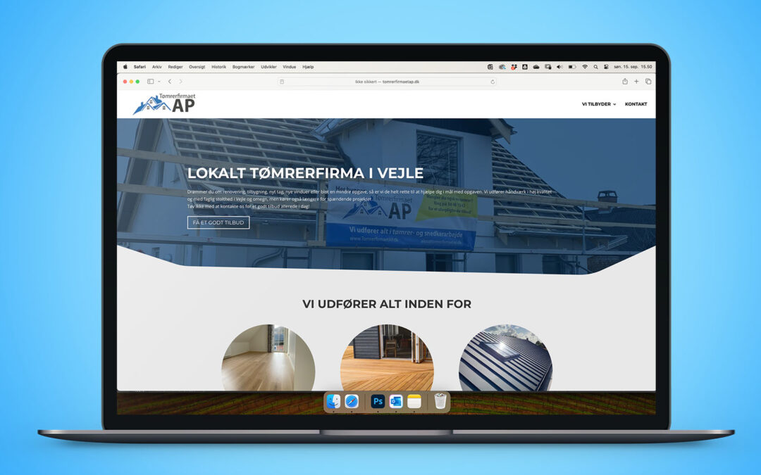 Tømrerfirmaet AP website